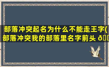 部落冲突起名为什么不能走王字(部落冲突我的部落里名字前头 🐒 为啥是黑的)